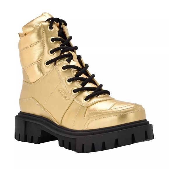 NWT GUESS Women’s Tisley Combat Booties - Picture 2 of 8